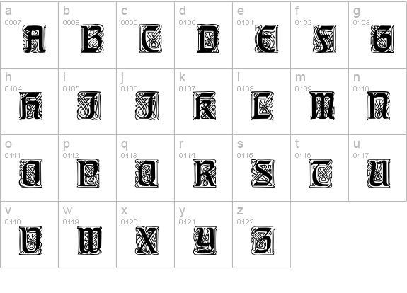 AmedicusCapsSSK lowercase a-z preview