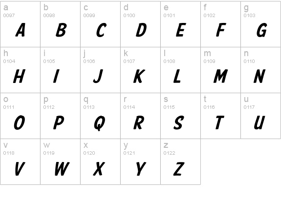 American Purpose Casual 02 lowercase a-z preview