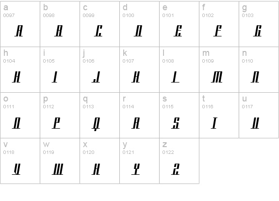 Americana Dreams SC lowercase a-z preview