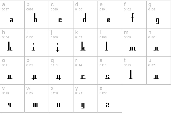 Americana Dreams Upright lowercase a-z preview