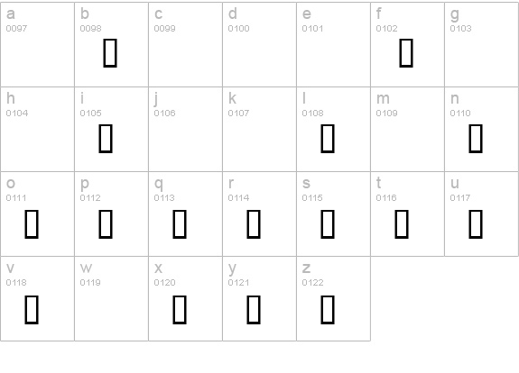 AmericanCheese lowercase a-z preview