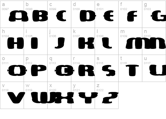 amor lowercase a-z preview