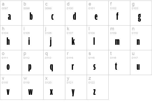 AmplitudeExtraComp-Black lowercase a-z preview