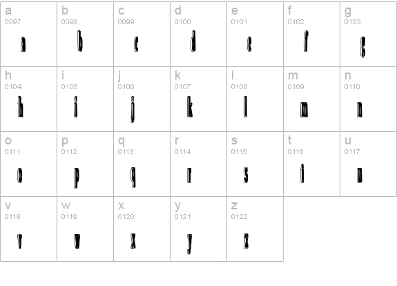 An irritating speck lowercase a-z preview