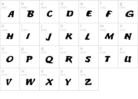 An ode to noone lowercase a-z preview