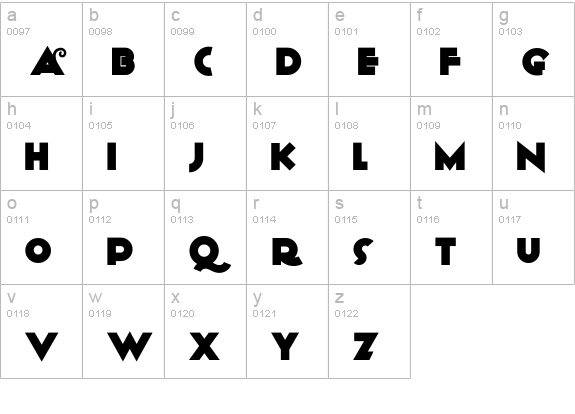 Anagram lowercase a-z preview