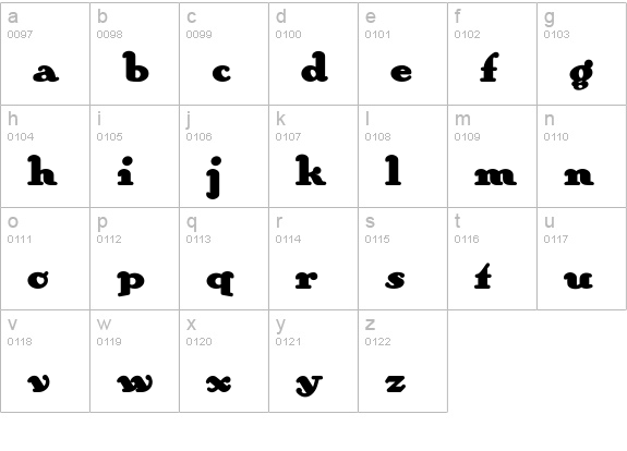 AnAkronism lowercase a-z preview