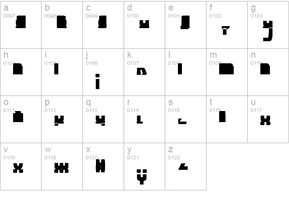 Anatol MN  lowercase a-z preview