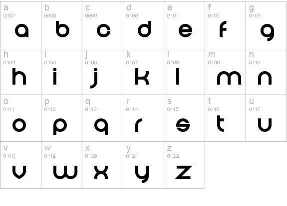 And Then It Ends lowercase a-z preview