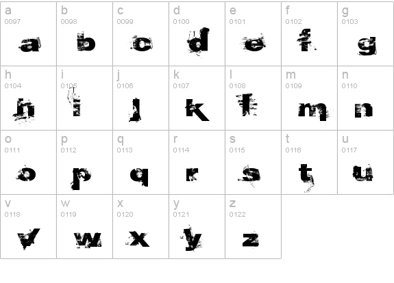 And then some lowercase a-z preview