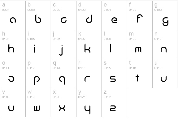 Android Insomnia Regular lowercase a-z preview