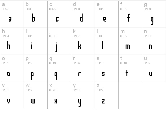 AngelaSans lowercase a-z preview