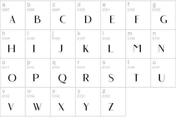 angelic bonques sans regular lowercase a-z preview
