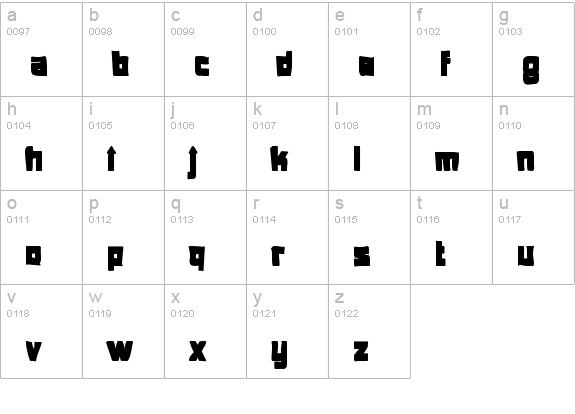 Anglepoise Lampshade Ink lowercase a-z preview