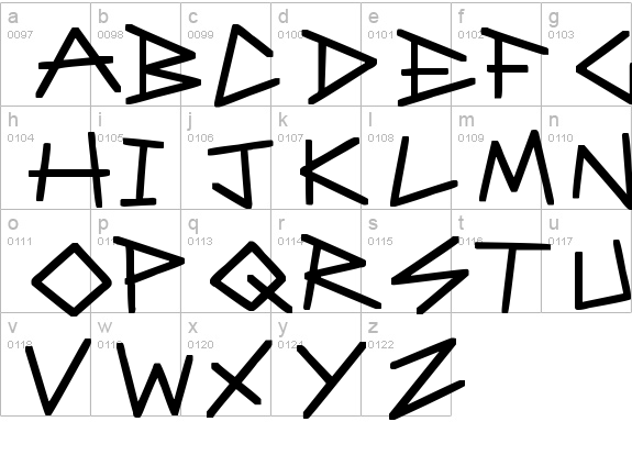 Angular Anarchy
 lowercase a-z preview