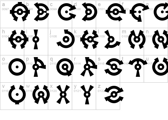 Anillo lowercase a-z preview