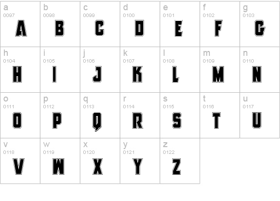 Anitlles Academy lowercase a-z preview