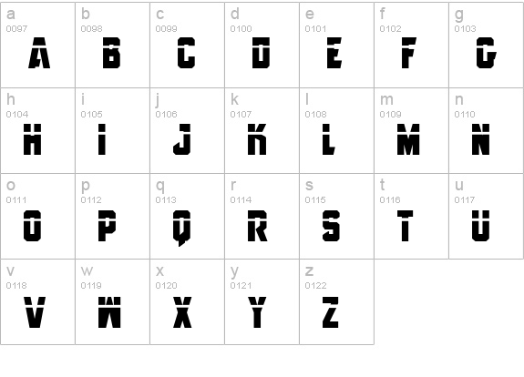 Anitlles Laser lowercase a-z preview
