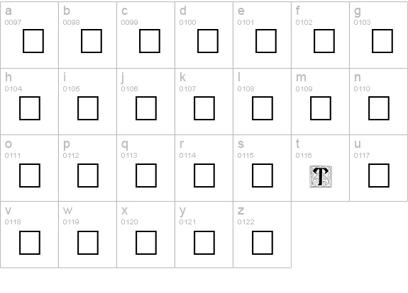 Ann Regular lowercase a-z preview
