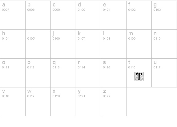 Ann-Stone lowercase a-z preview