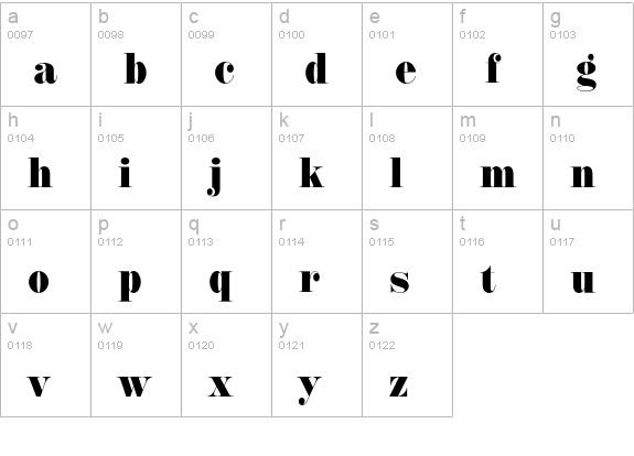 AnnlieEF-ExtraBold lowercase a-z preview