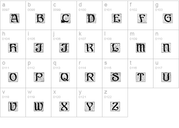 AnnStone lowercase a-z preview