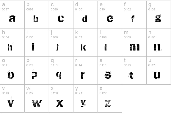 AnthologY lowercase a-z preview
