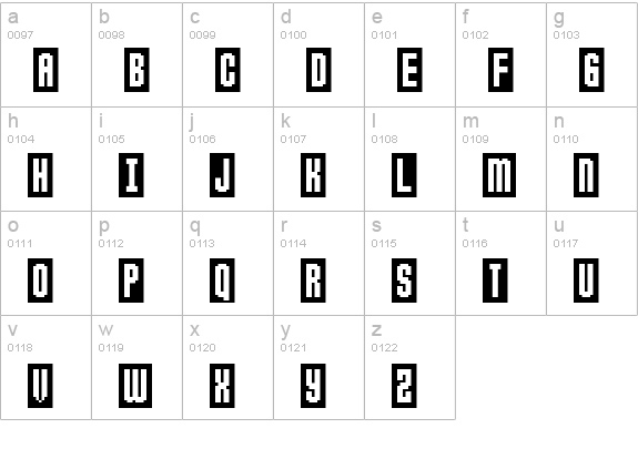 Anticlimax lowercase a-z preview