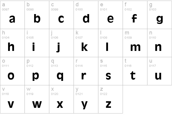 Antigone-Medium-Regular lowercase a-z preview