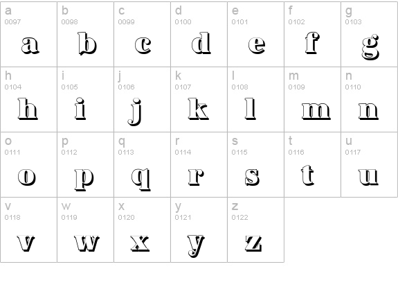 AntiquaSh-Cd-Heavy-Regular lowercase a-z preview