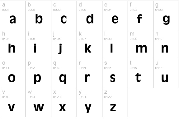Antique Olive Medium lowercase a-z preview
