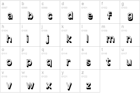 Antique Olive T Regular Sh1 lowercase a-z preview