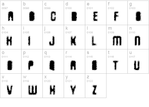 AntKiller lowercase a-z preview