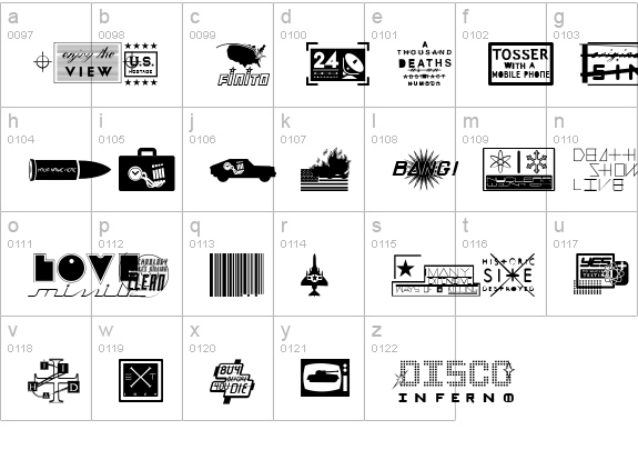 Apocalypso lowercase a-z preview