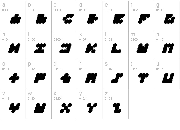 Apollo9 Italic lowercase a-z preview