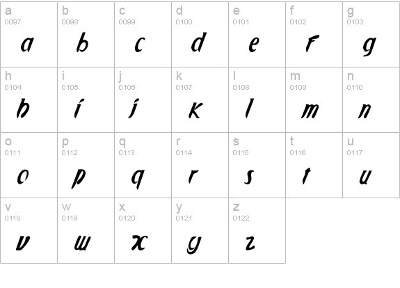 AppleJuiced lowercase a-z preview