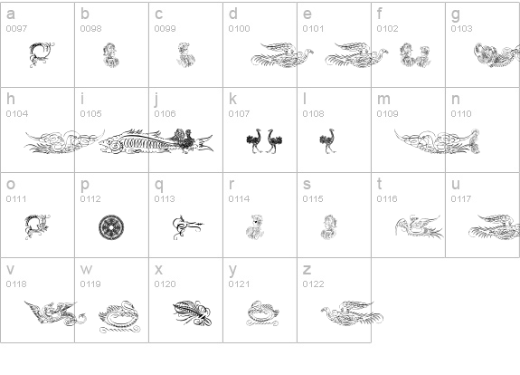 AprendizCaligrafico lowercase a-z preview