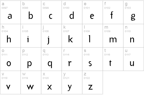 ArbitraryRegular Regular lowercase a-z preview