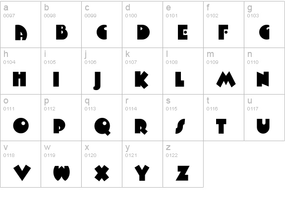 ArbuckleFat lowercase a-z preview