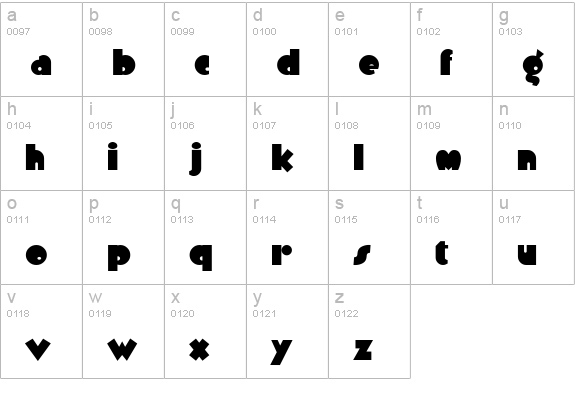 ArbuckleRemix lowercase a-z preview