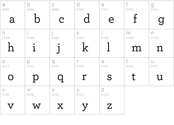 Archer Medium lowercase a-z preview