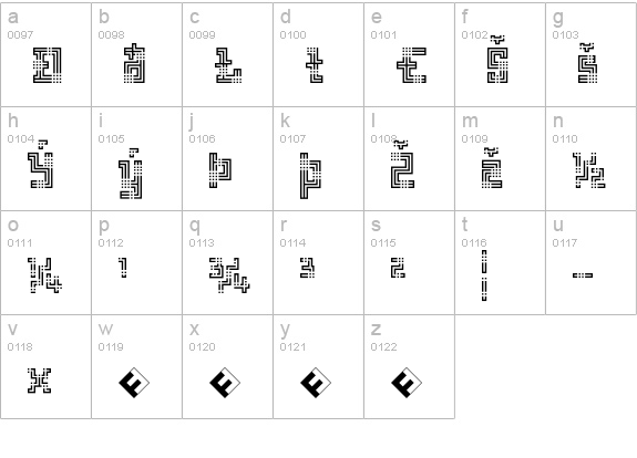 Archian-BoogieWoogieExpert lowercase a-z preview
