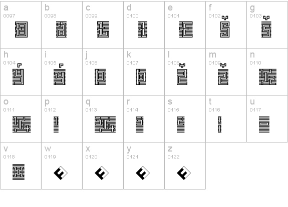 Archian-InitialExpert lowercase a-z preview