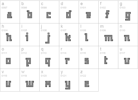 Archian-Normal lowercase a-z preview