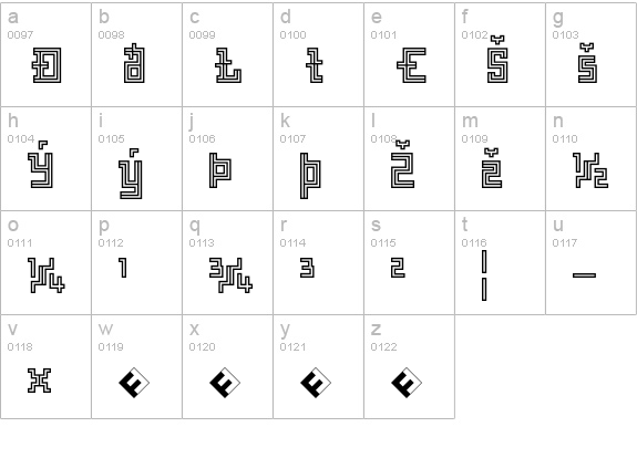 Archian-NormalExpert lowercase a-z preview