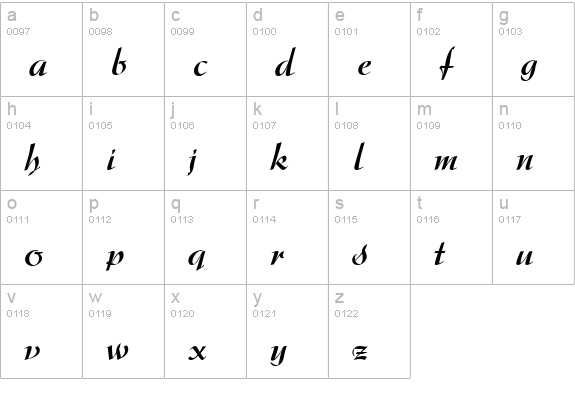 Argentine-Bold lowercase a-z preview
