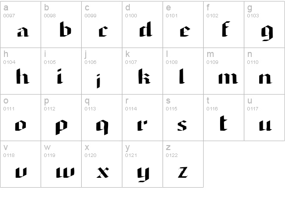 ArmedaExpandedSSK lowercase a-z preview