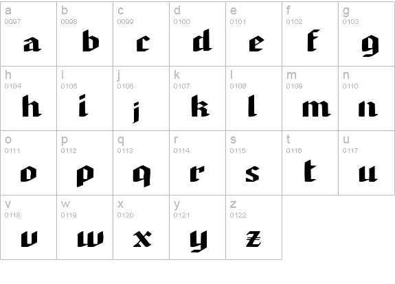 ArmedaExpandedSSK Bold lowercase a-z preview