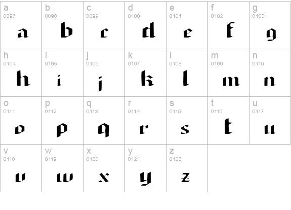 ArmedaSSK lowercase a-z preview