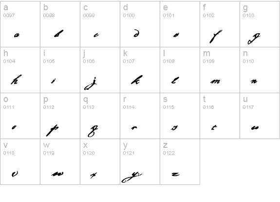 Article10-Bold lowercase a-z preview